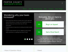 Tablet Screenshot of portercountyassessor.com